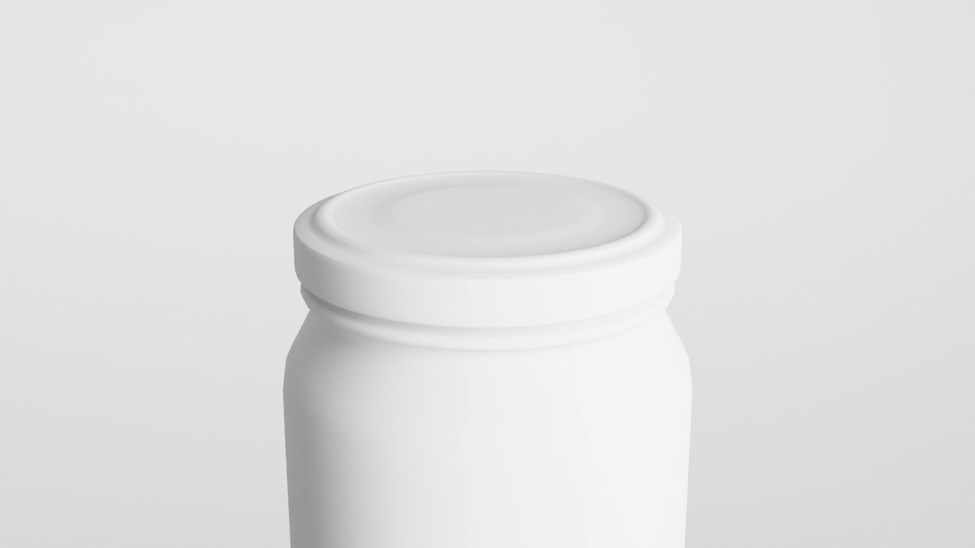 Glass jar Low-poly 3D model_17