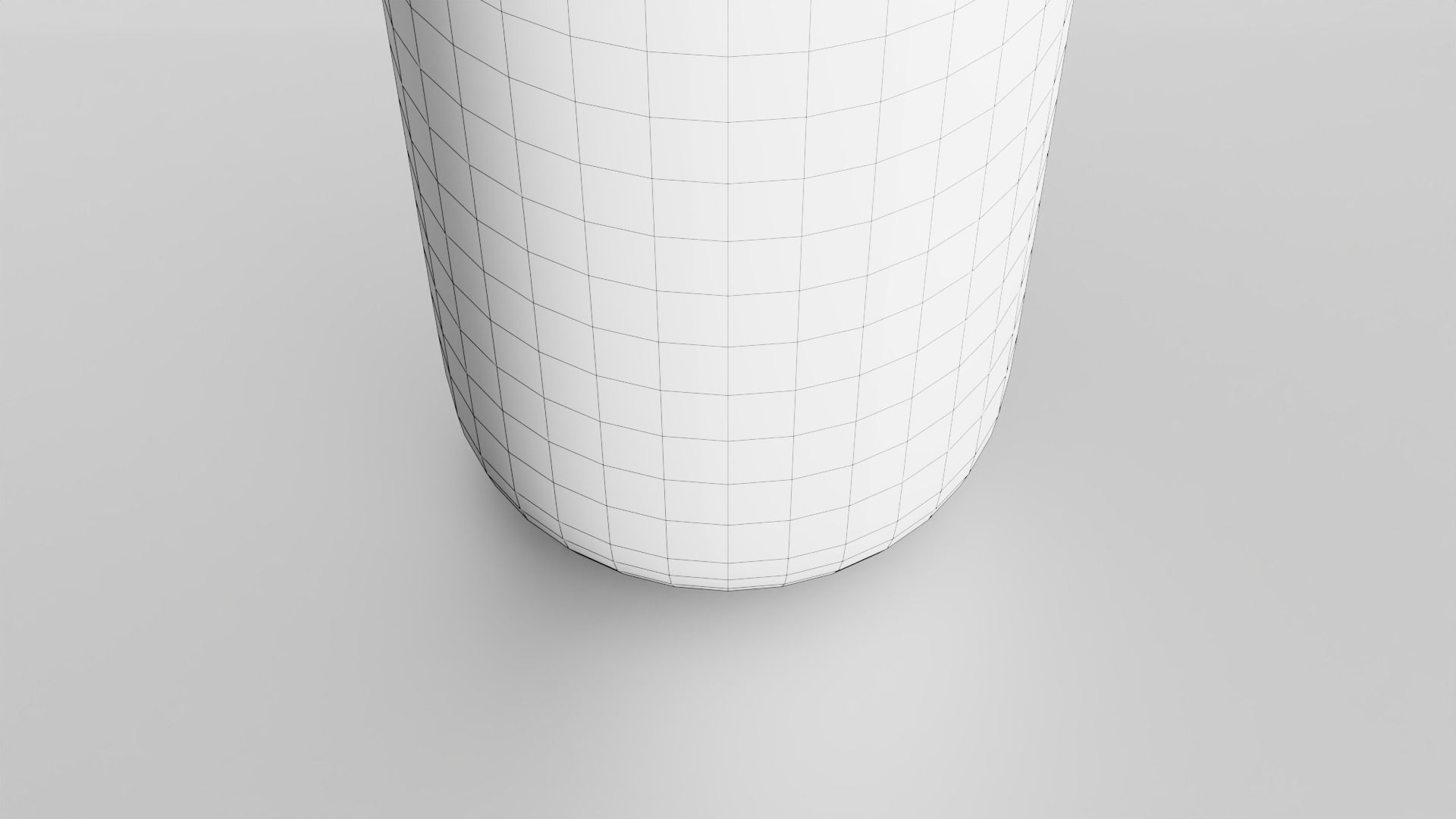 Glass jar Low-poly 3D model_30