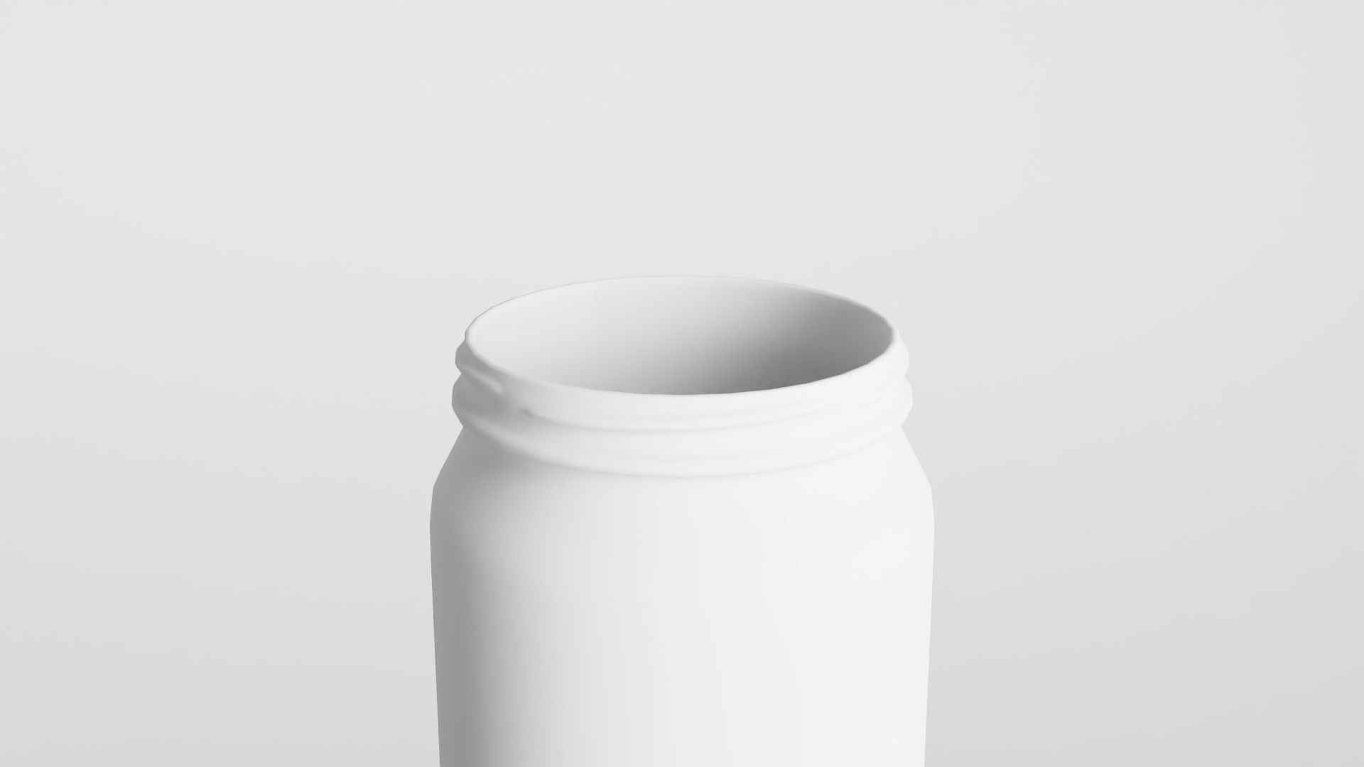 Glass jar Low-poly 3D model_23