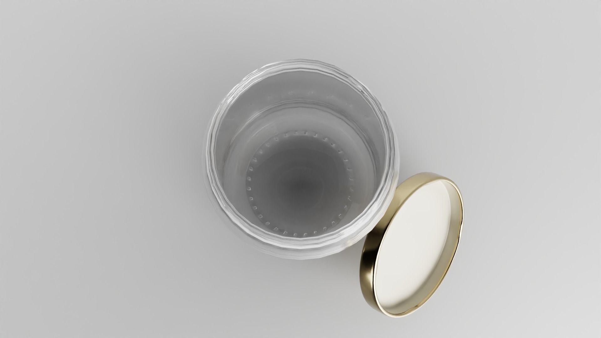 Glass jar Low-poly 3D model_10