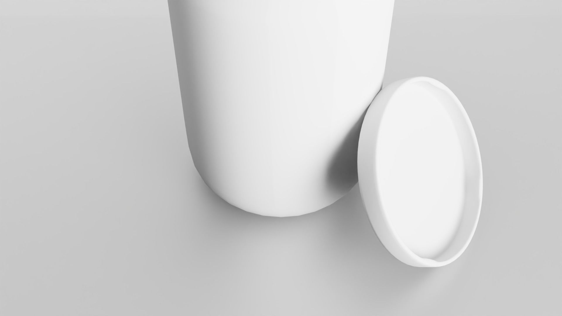 Glass jar Low-poly 3D model_24