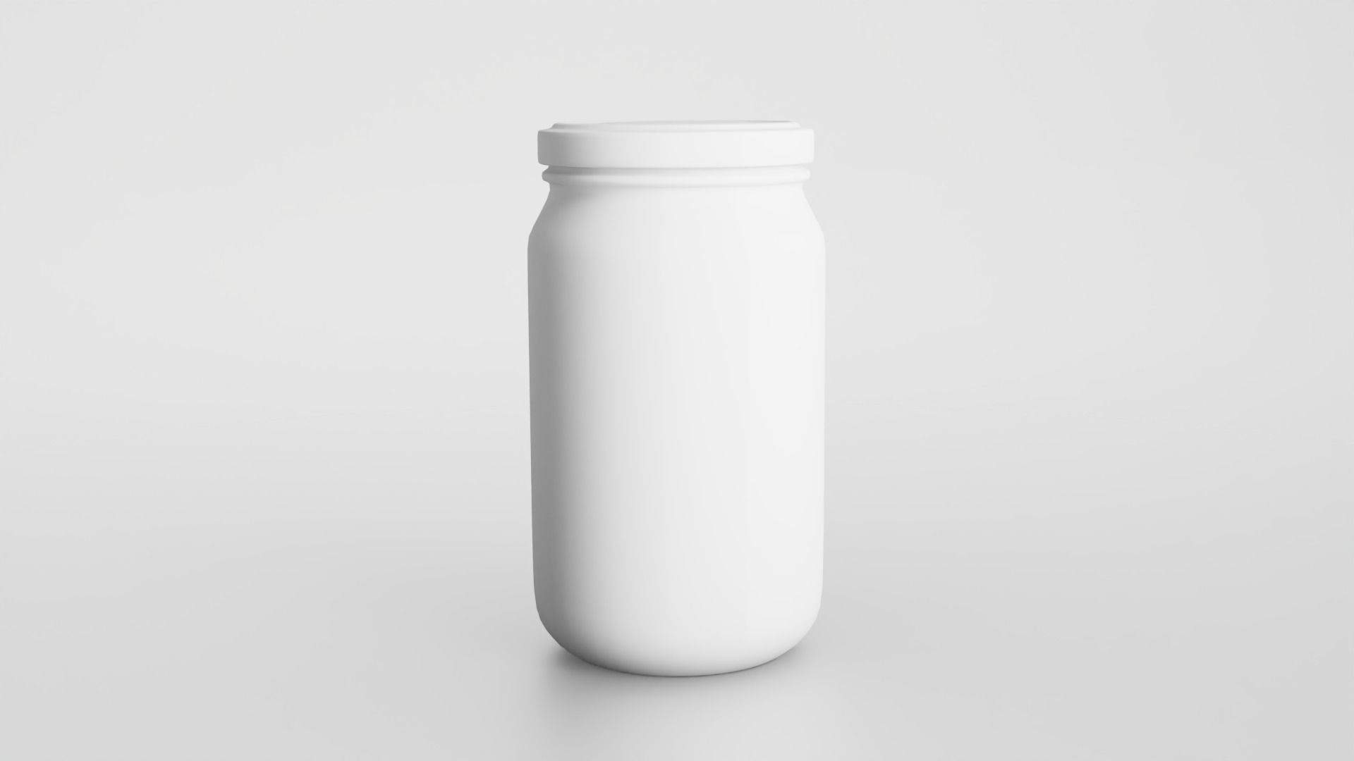 Glass jar Low-poly 3D model_15