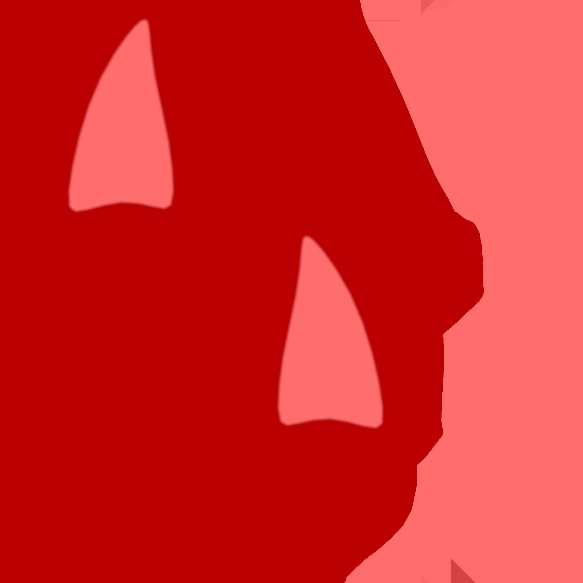 Furry Ears Tiara D10 Red - Headband Character Design Low-poly 3D model_23