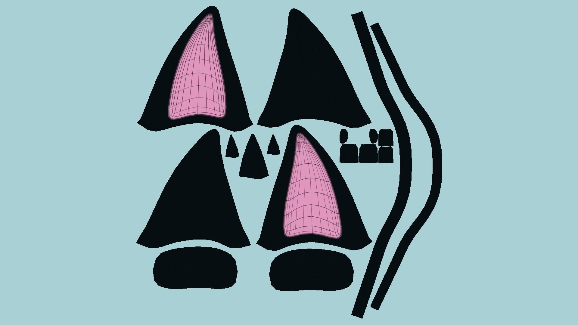 10 Furry Ears Tiara D Collection - Headband Character Design _78