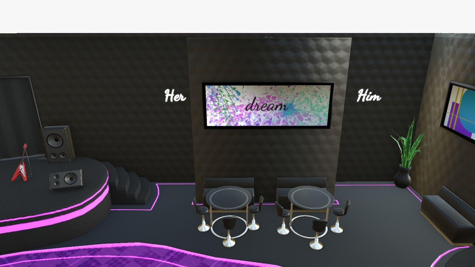 Night Club Complete - Interior Exterior Environment Design Low-poly 3D model_5