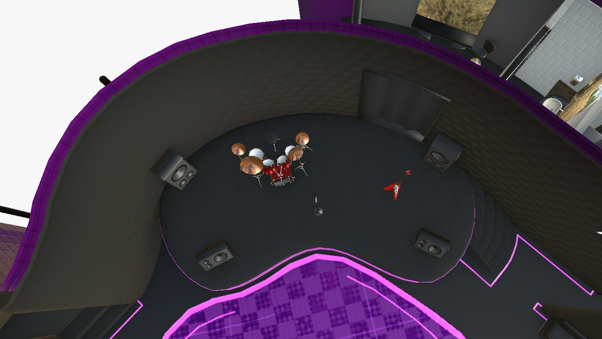 Night Club Complete - Interior Exterior Environment Design Low-poly 3D model_25