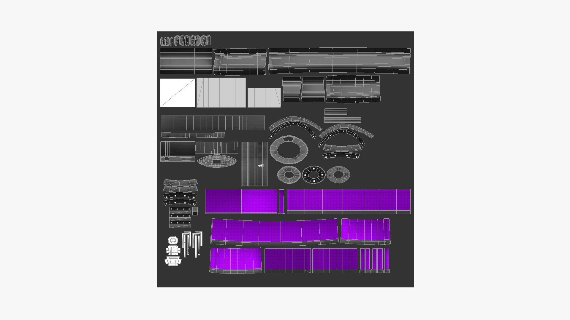 Night Club Complete - Interior Exterior Environment Design Low-poly 3D model_41