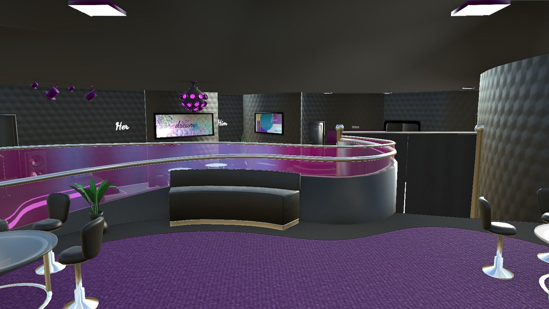 Night Club Complete - Interior Exterior Environment Design Low-poly 3D model_8