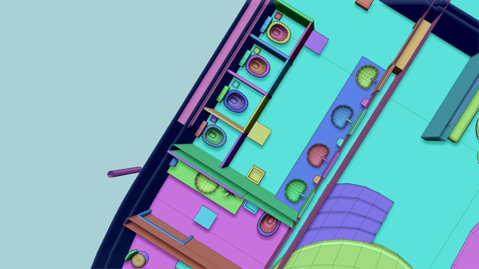 Night Club Complete - Interior Exterior Environment Design Low-poly 3D model_40