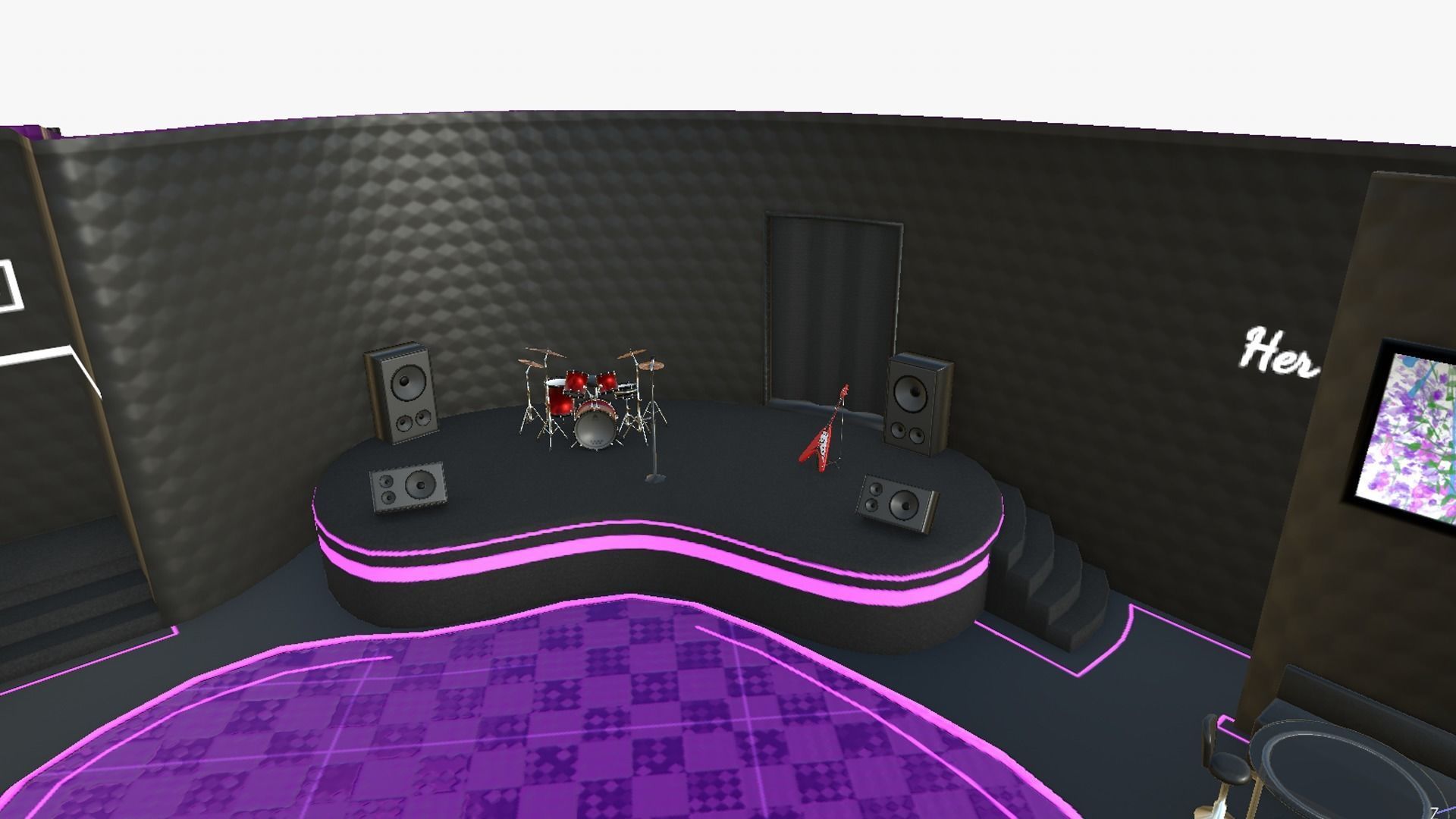 Night Club Complete - Interior Exterior Environment Design Low-poly 3D model_13