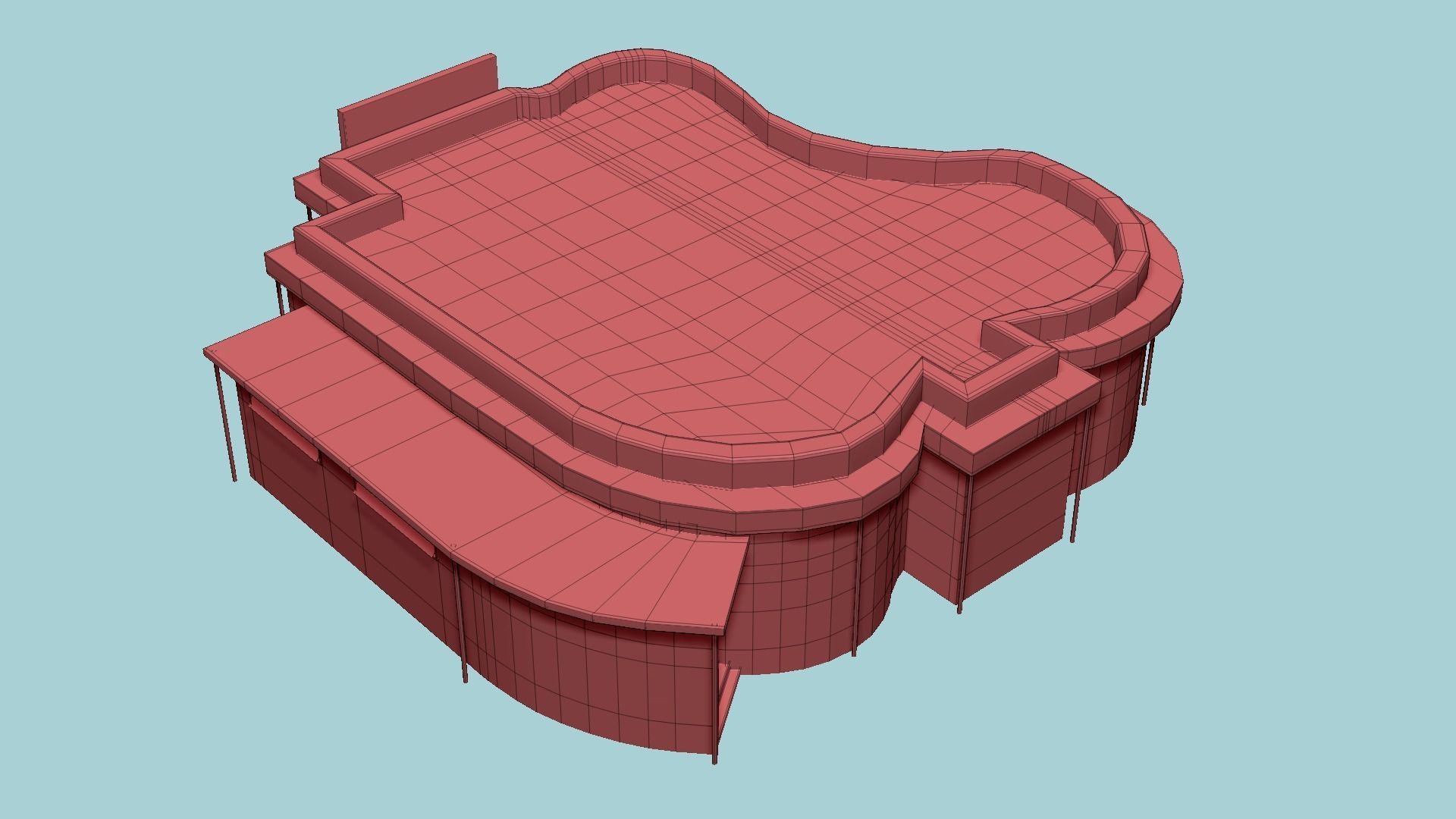 Night Club Complete - Interior Exterior Environment Design Low-poly 3D model_31