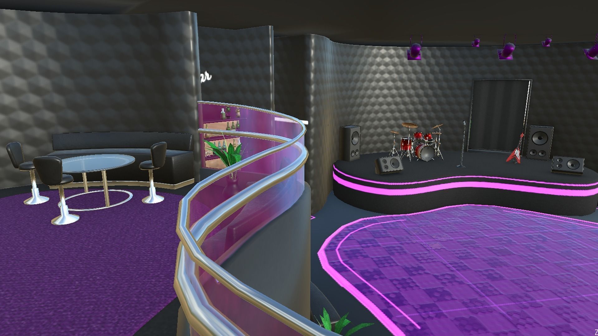 Night Club Complete - Interior Exterior Environment Design Low-poly 3D model_10