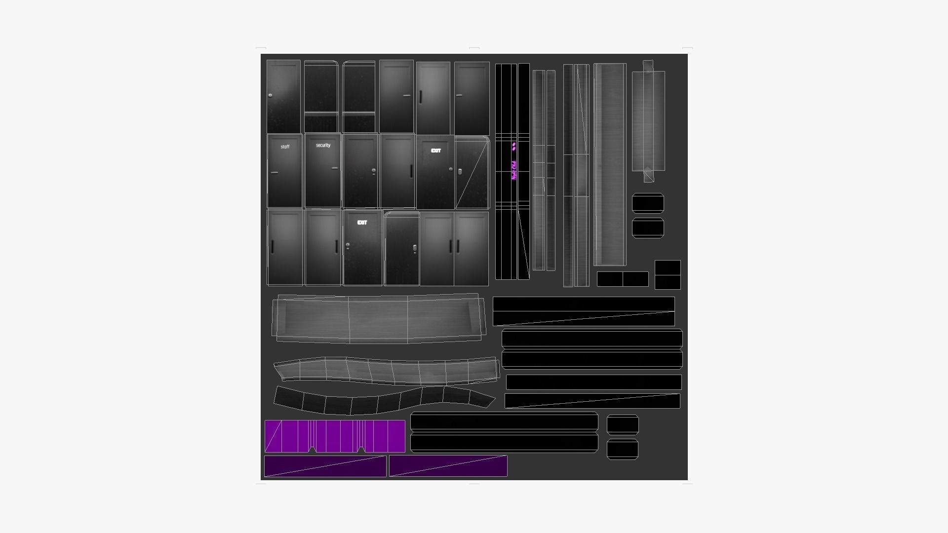 Night Club Complete - Interior Exterior Environment Design Low-poly 3D model_46