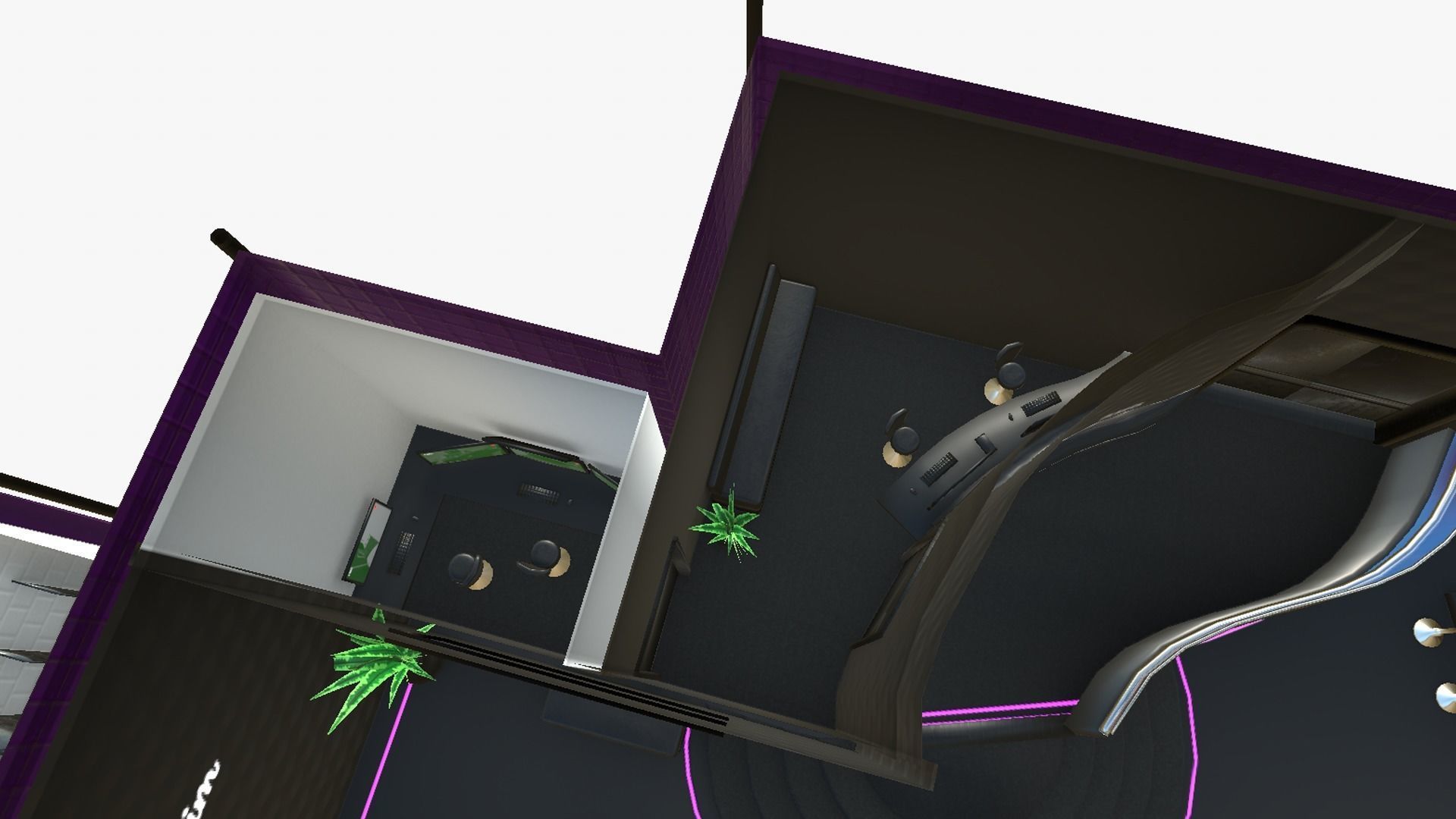 Night Club Complete - Interior Exterior Environment Design Low-poly 3D model_24