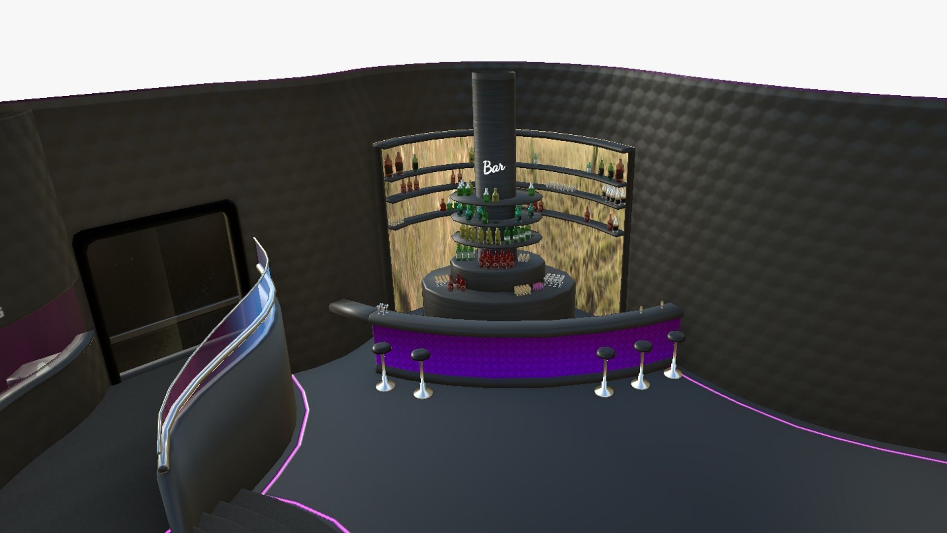 Night Club Complete - Interior Exterior Environment Design Low-poly 3D model_22