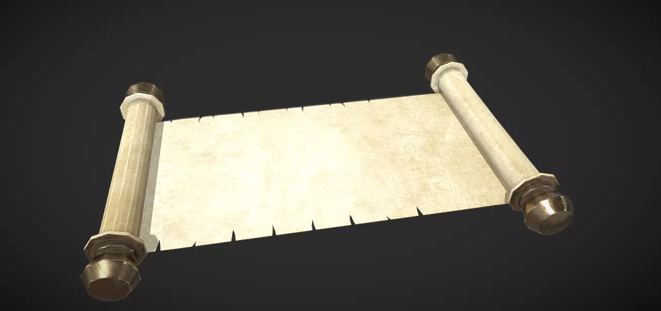 parchment 3D Model 3D model_0