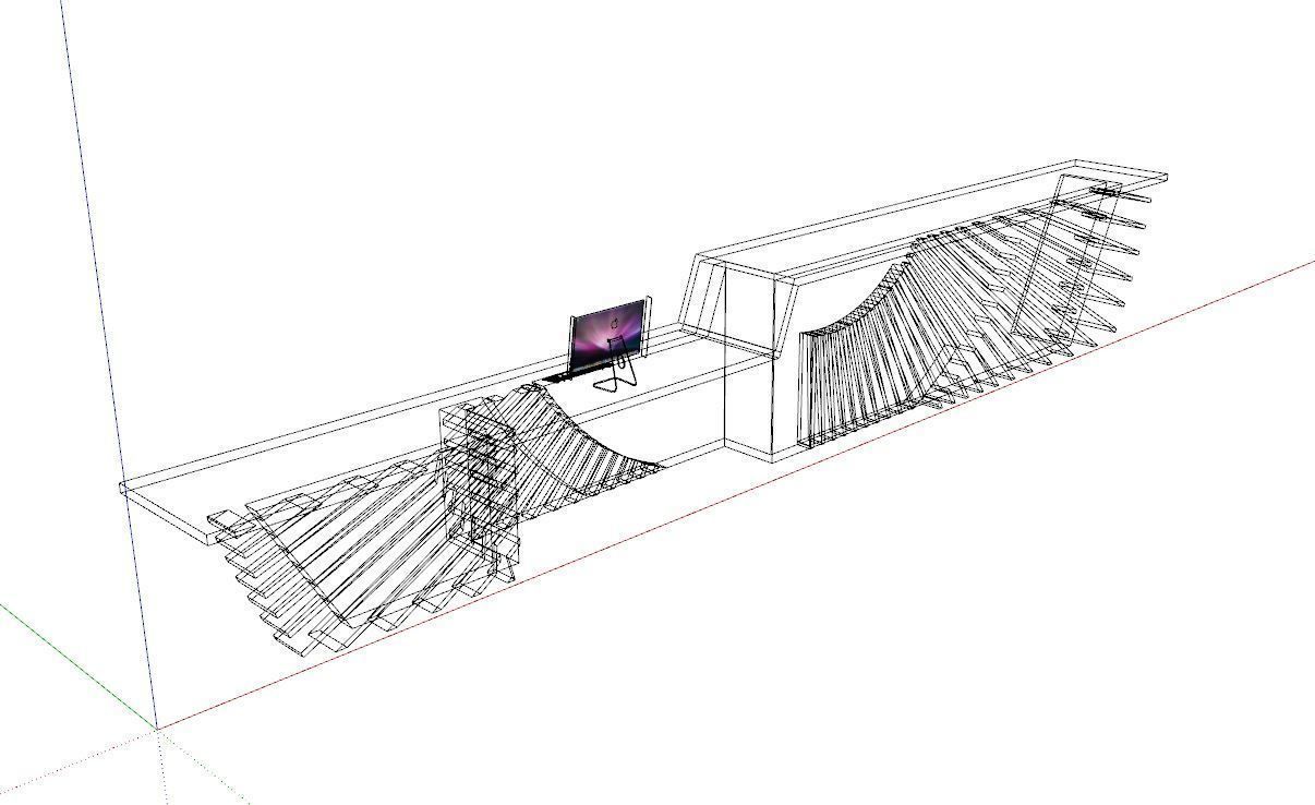 Reception Desk 3D model_15