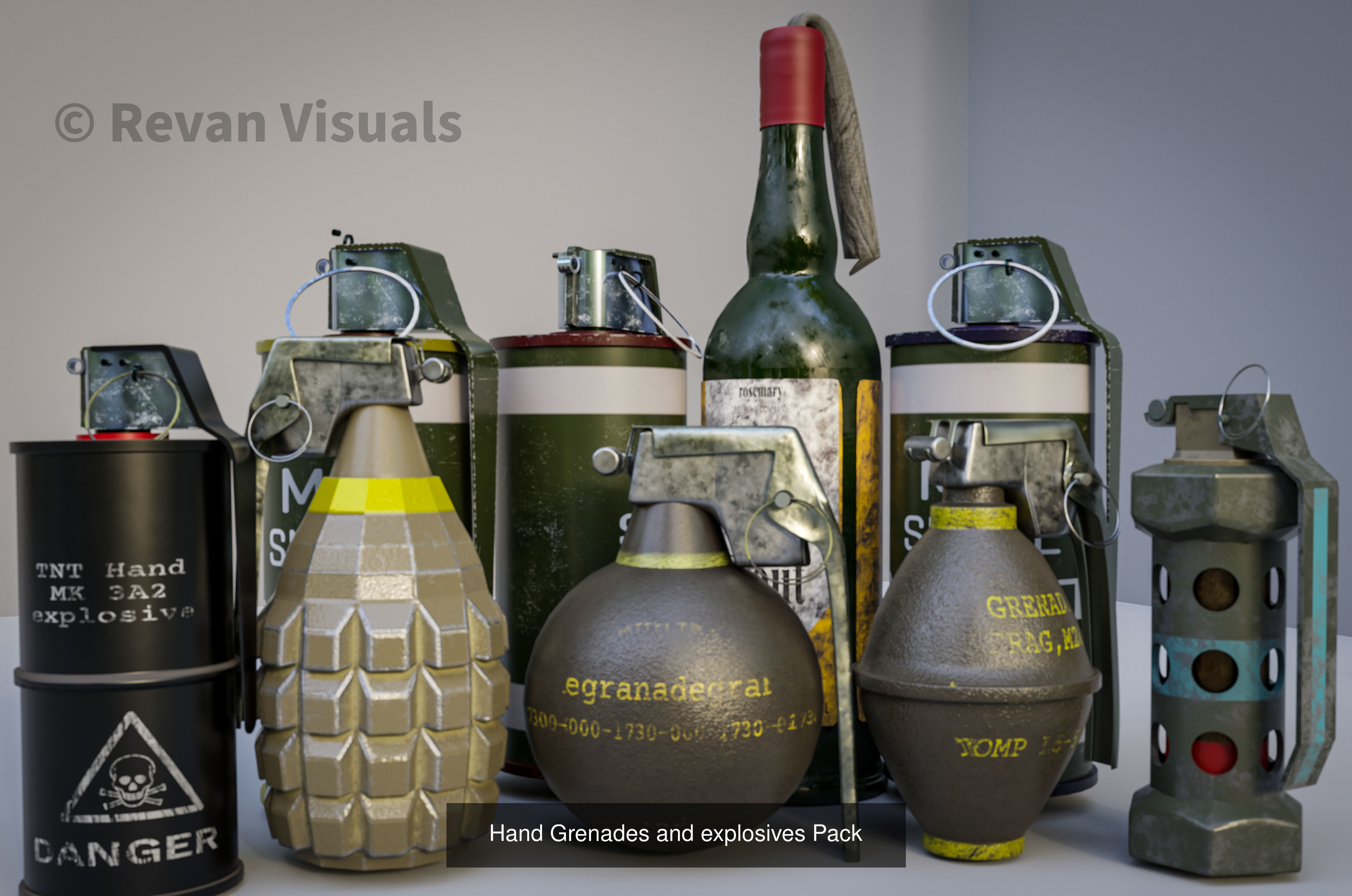 Wepon Pack  3D Model Collection_1