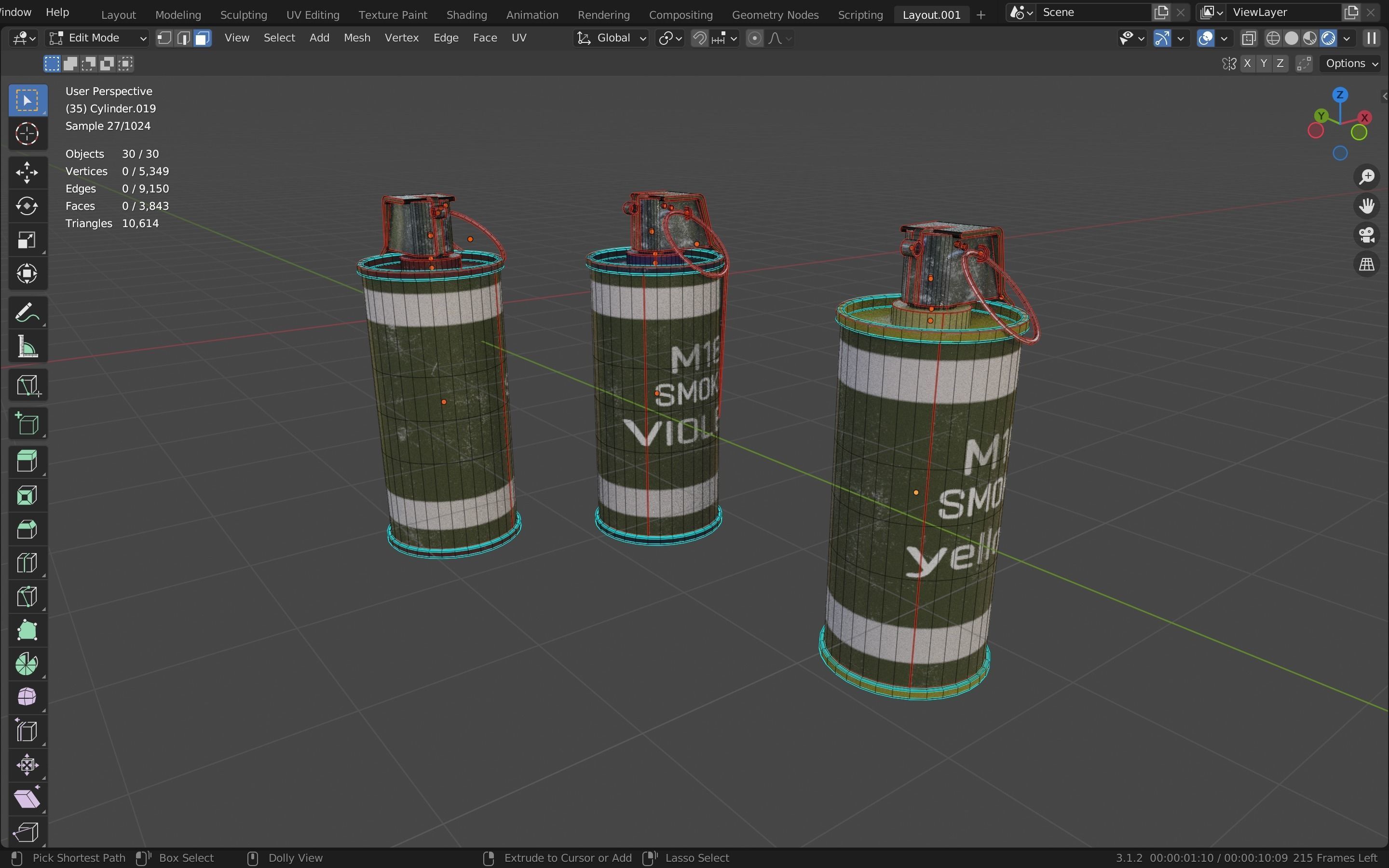 Wepon Pack  3D Model Collection_9