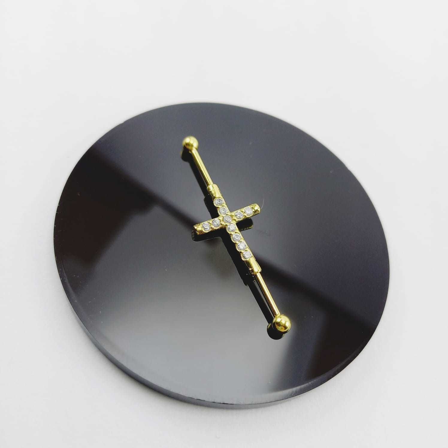 Piercing ear Industrial Barbell Cross model Exclusive  3D print model_1