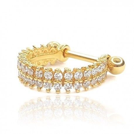 Pac 3 sizes Piercing helix conch tragus double exclusive 3D print model_5