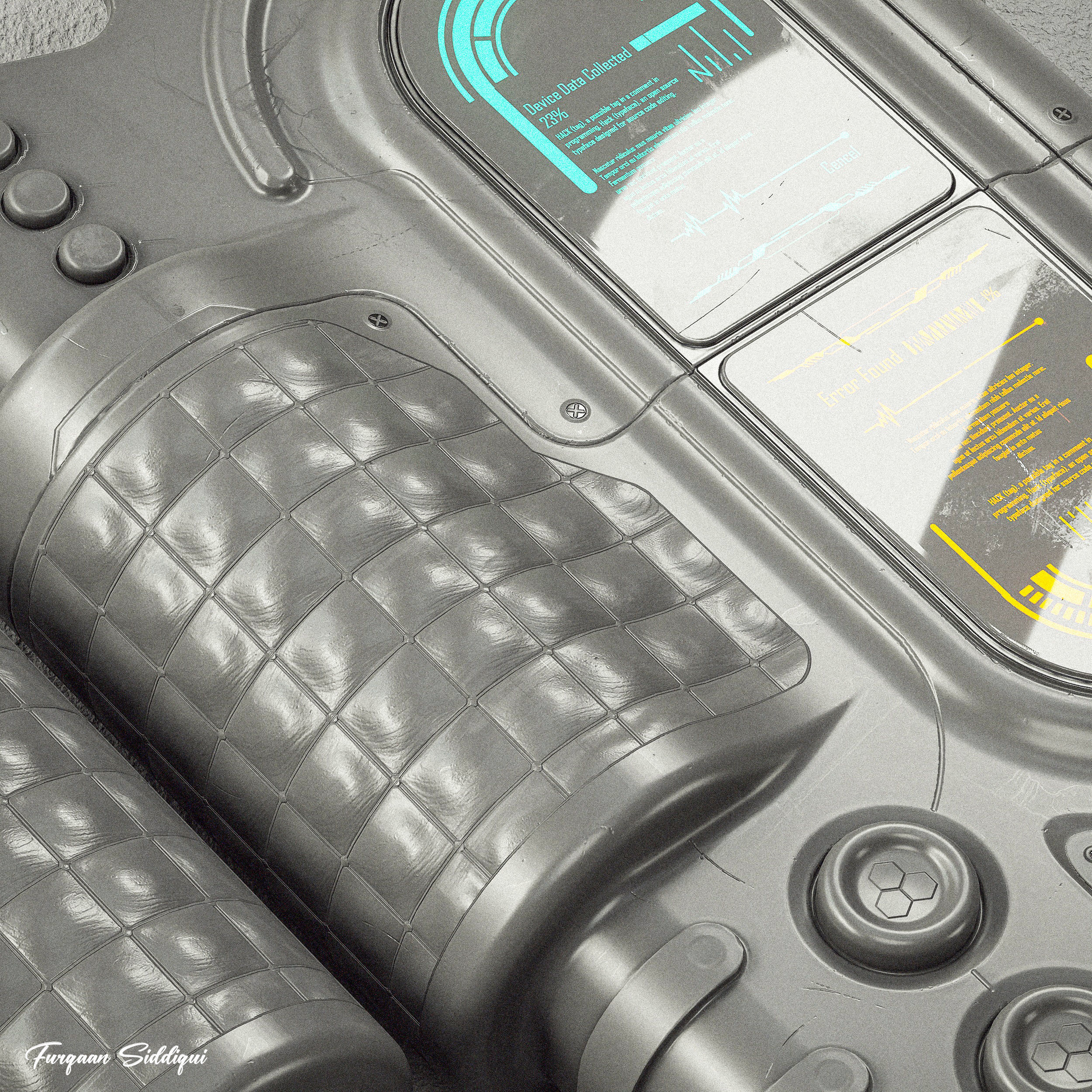 Sc-fi Controller V21 PBR Low-poly 3D model_17