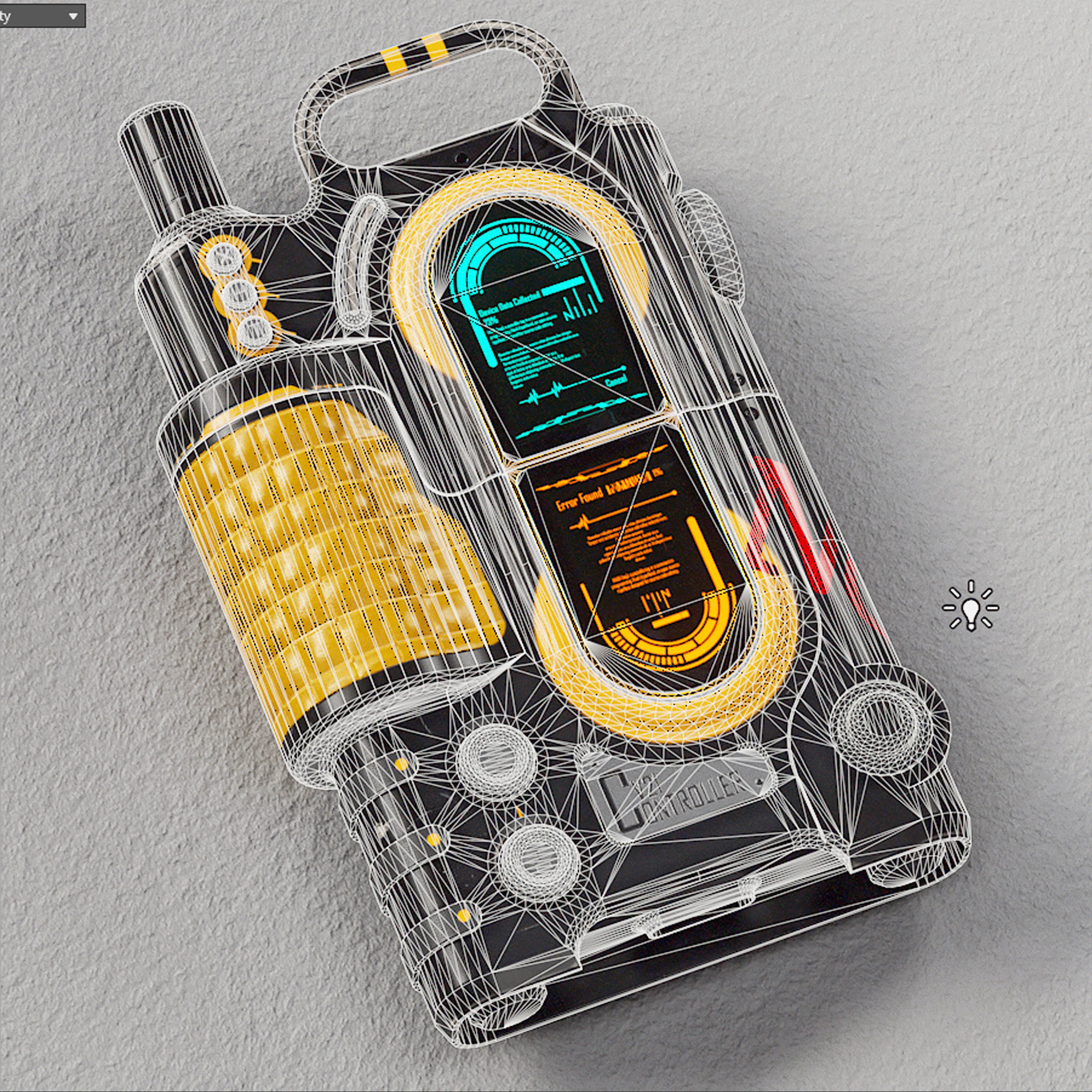 Sc-fi Controller V21 PBR Low-poly 3D model_18