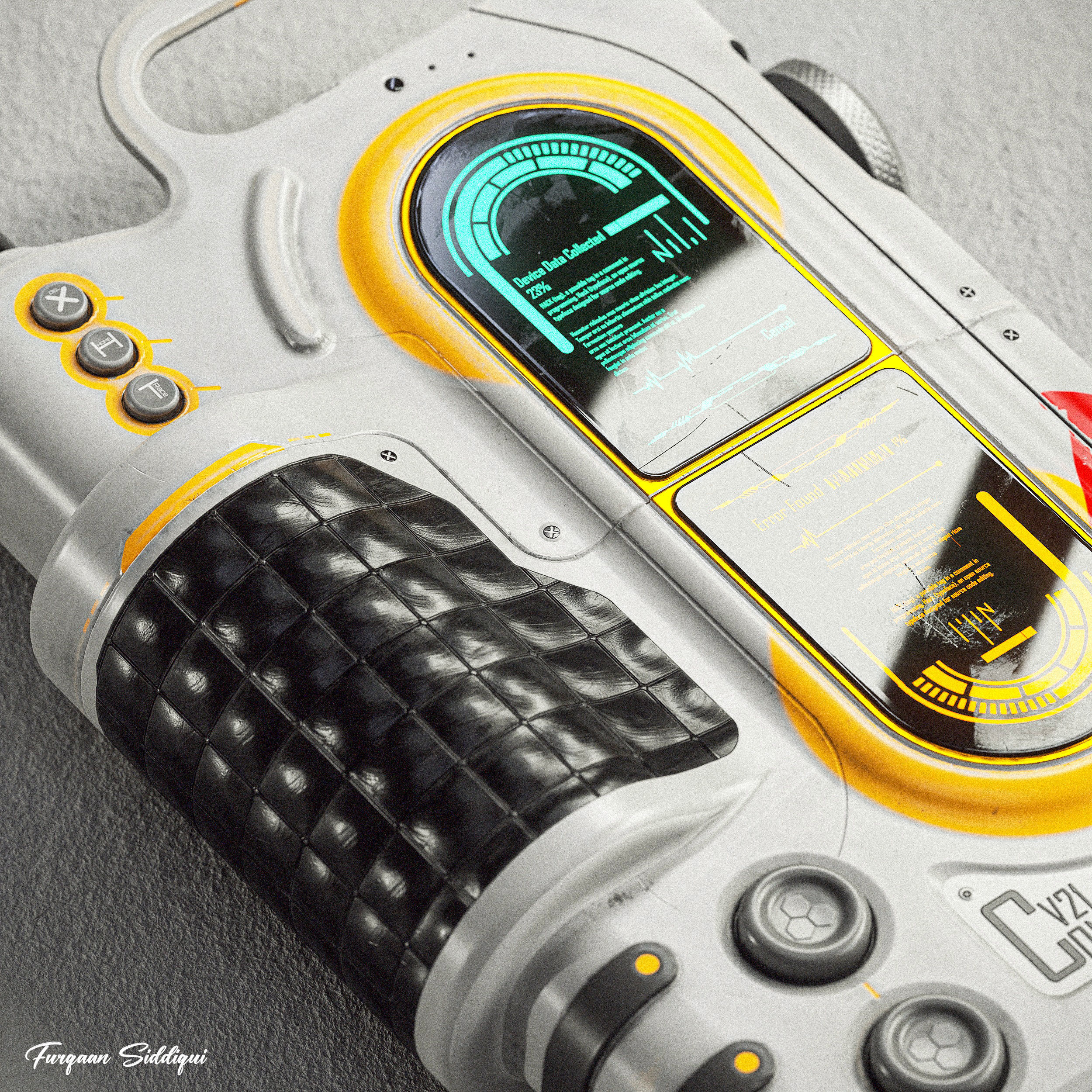 Sc-fi Controller V21 PBR Low-poly 3D model_14