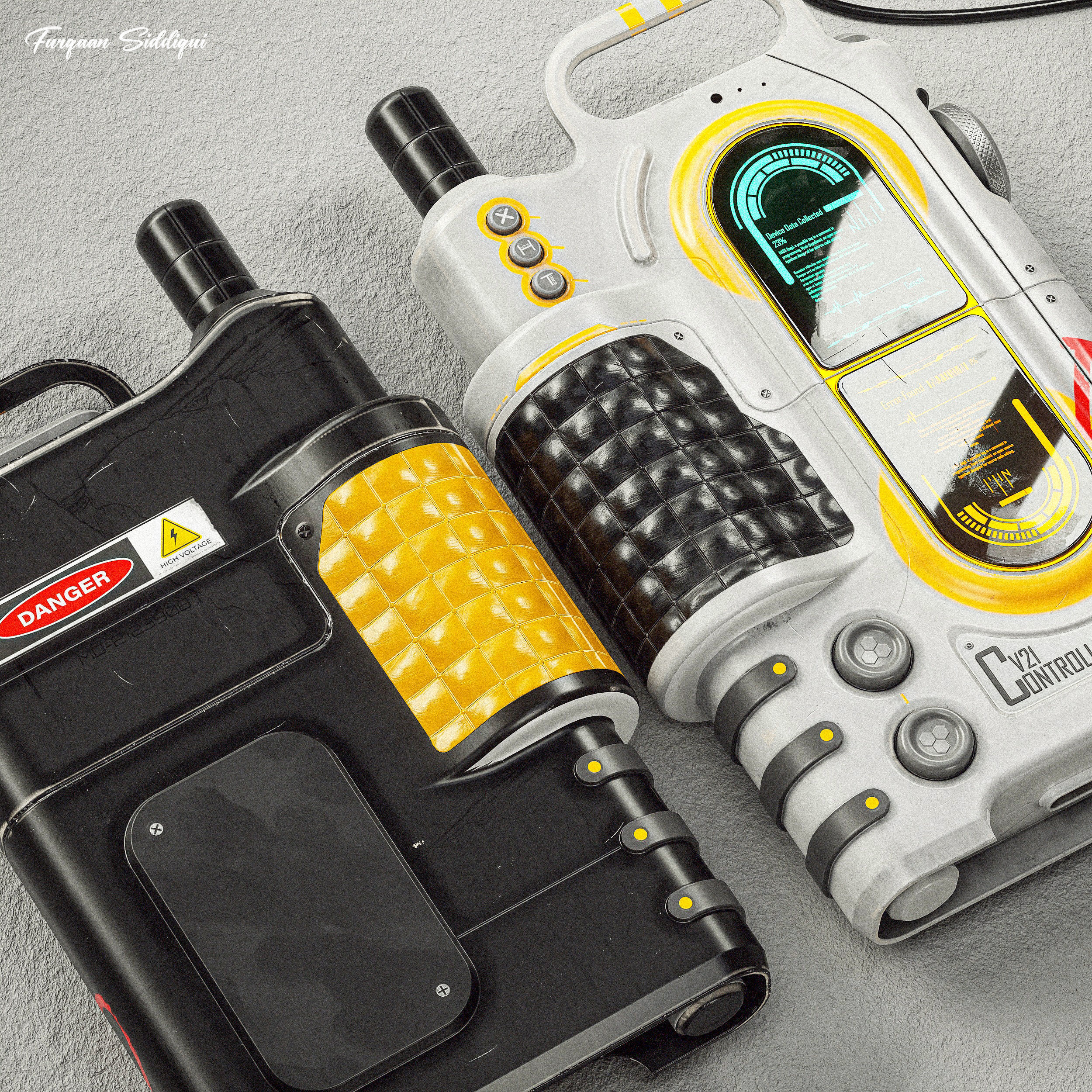 Sc-fi Controller V21 PBR Low-poly 3D model_5