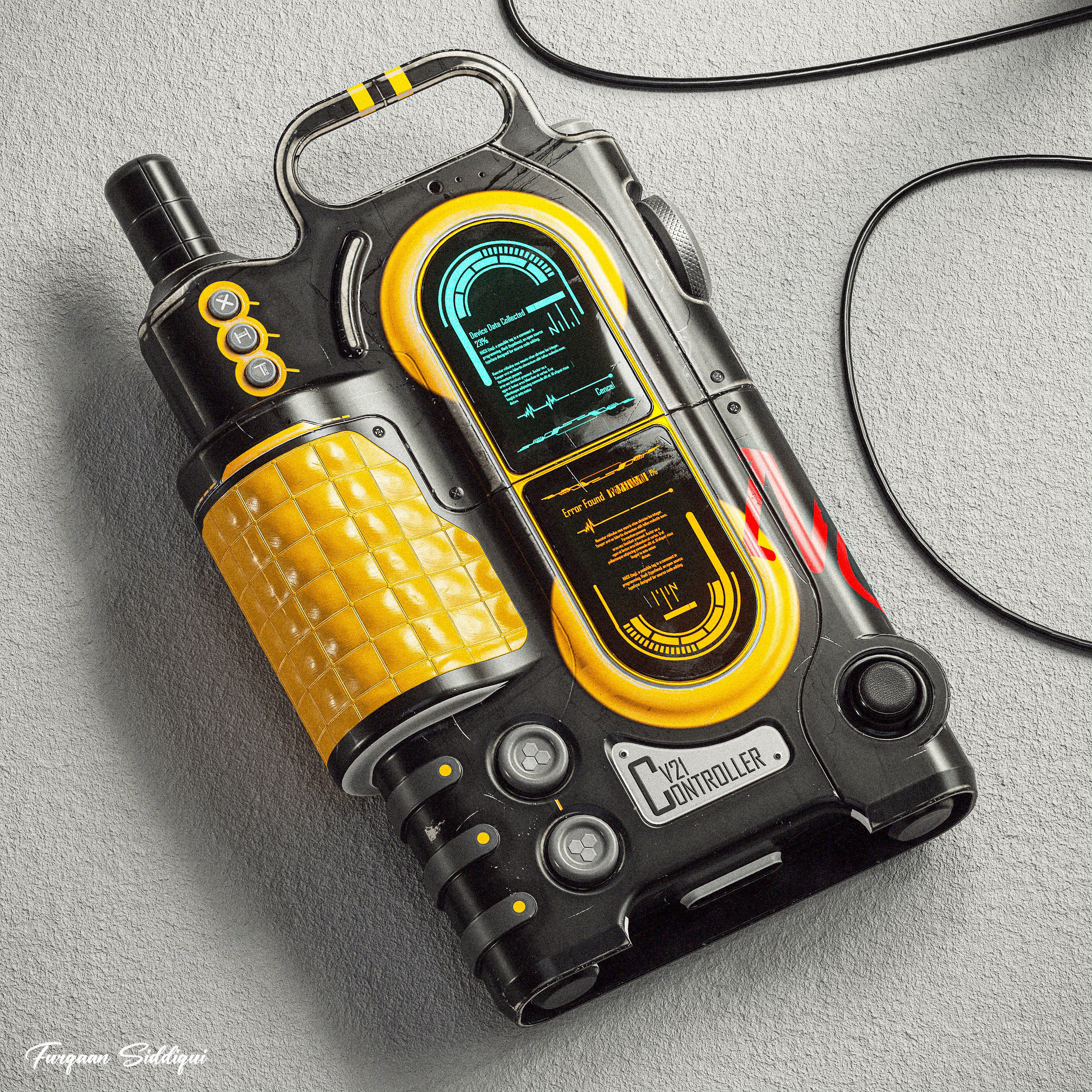 Sc-fi Controller V21 PBR Low-poly 3D model_12