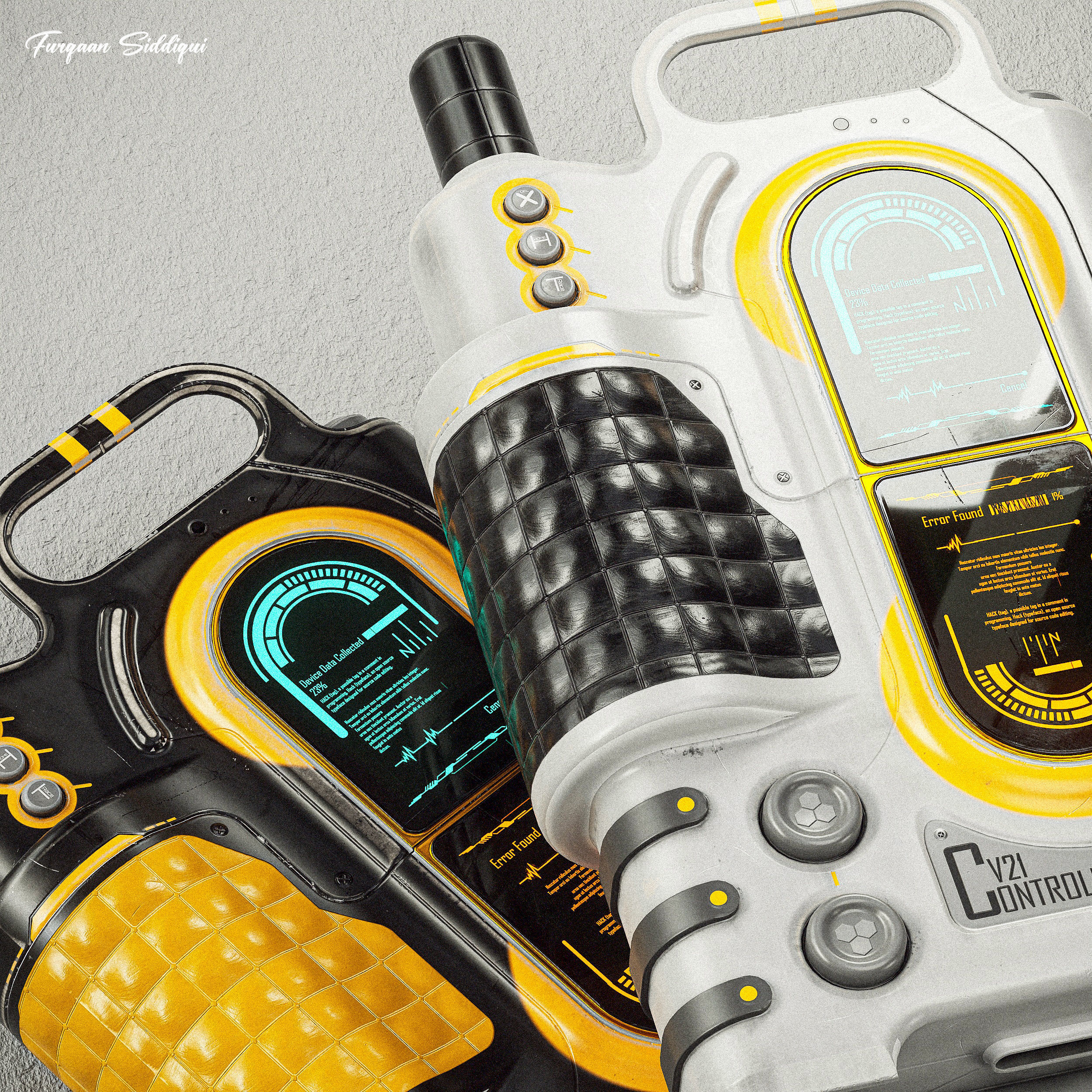 Sc-fi Controller V21 PBR Low-poly 3D model_11