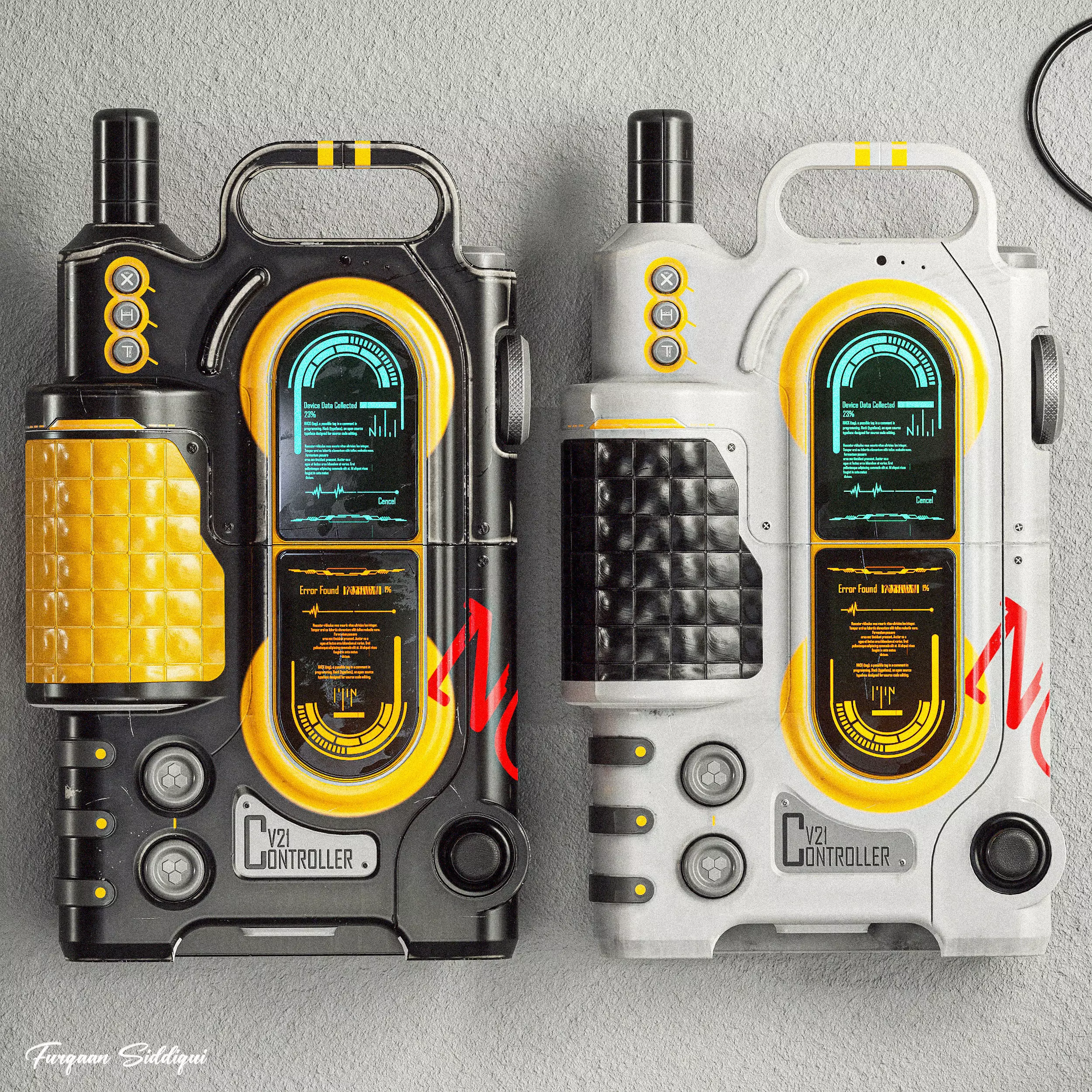 Sc-fi Controller V21 PBR Low-poly 3D model_0