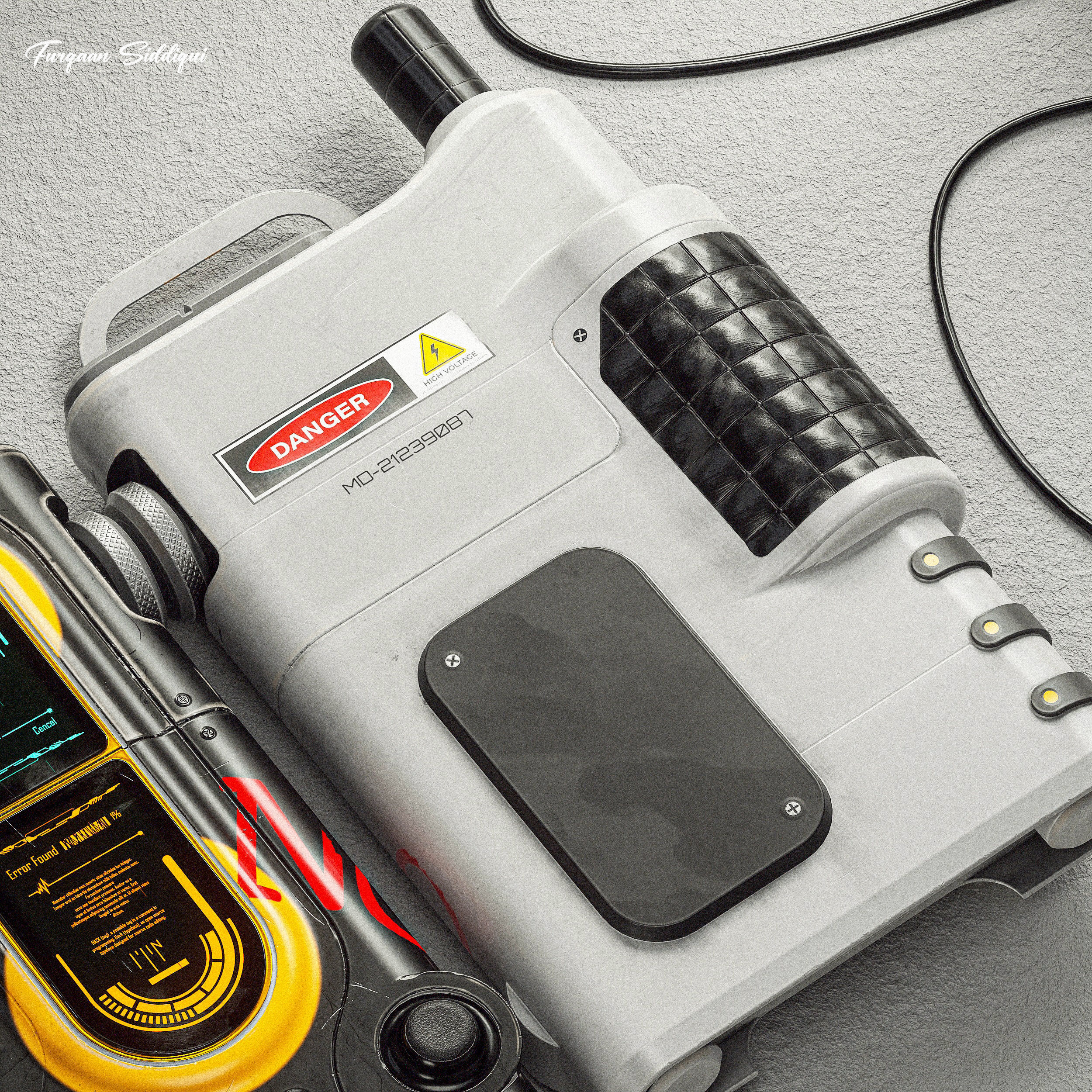 Sc-fi Controller V21 PBR Low-poly 3D model_7