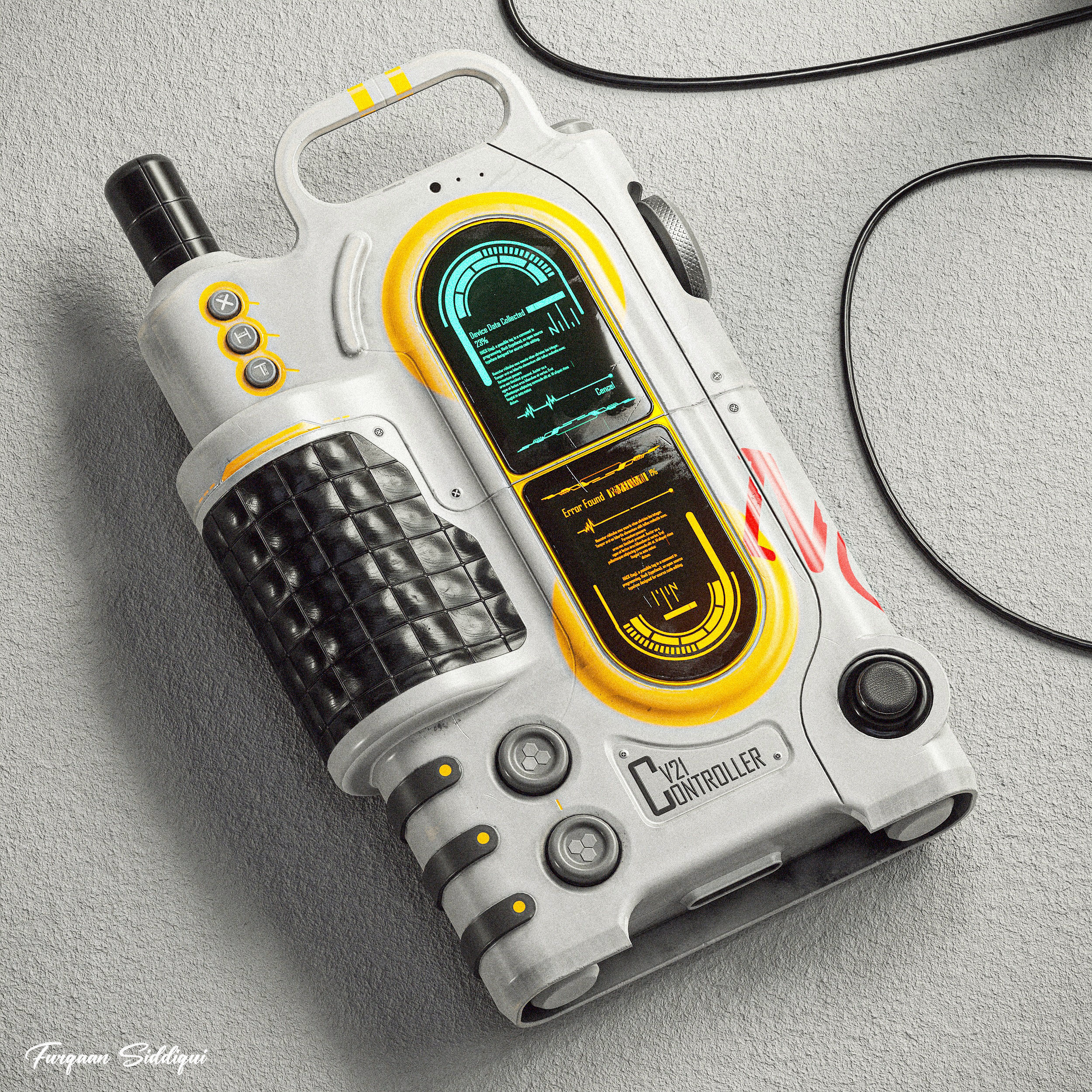 Sc-fi Controller V21 PBR Low-poly 3D model_1