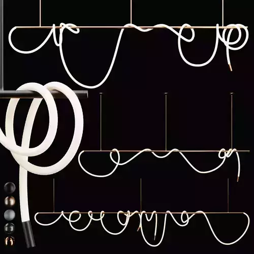 3Luke Lamp long Pendant light-Tracer Bar - 3lights- 5mat 