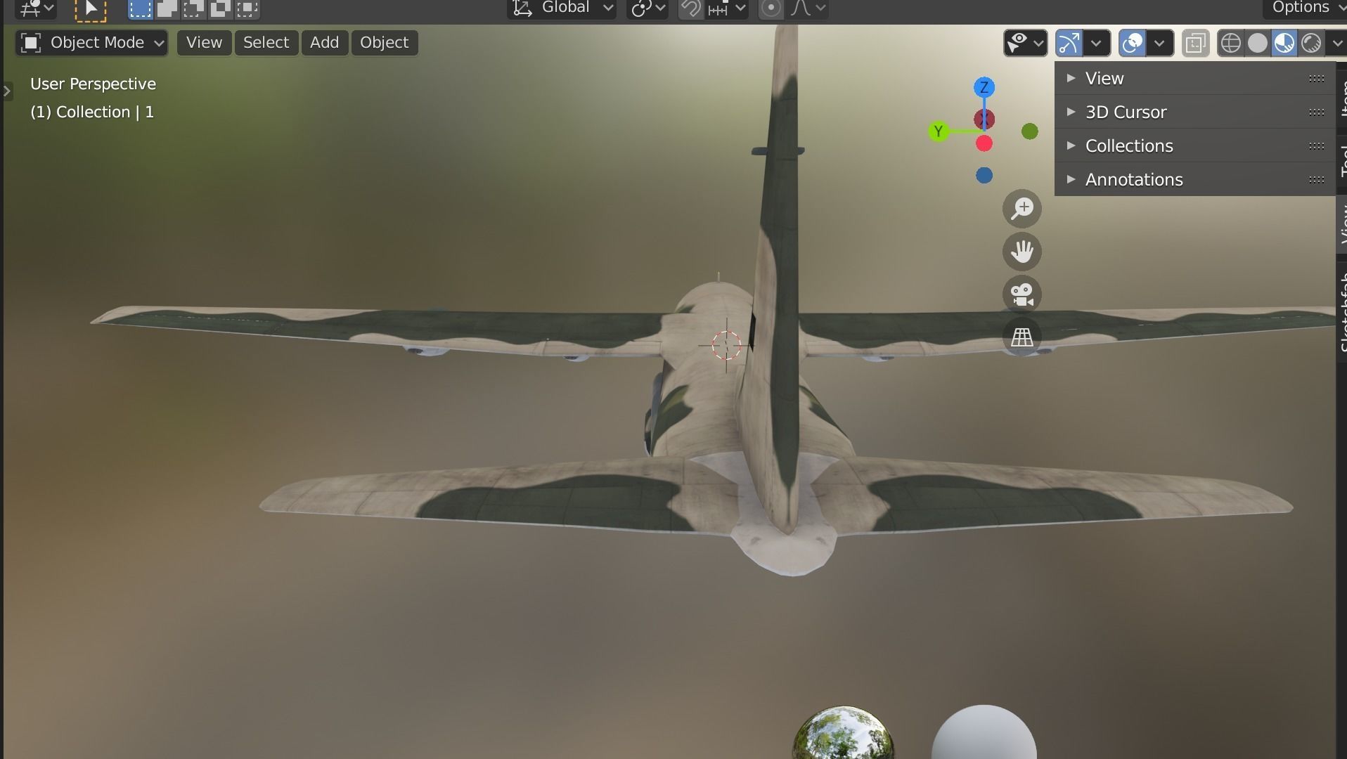 air c130 Low-poly 3D model_5
