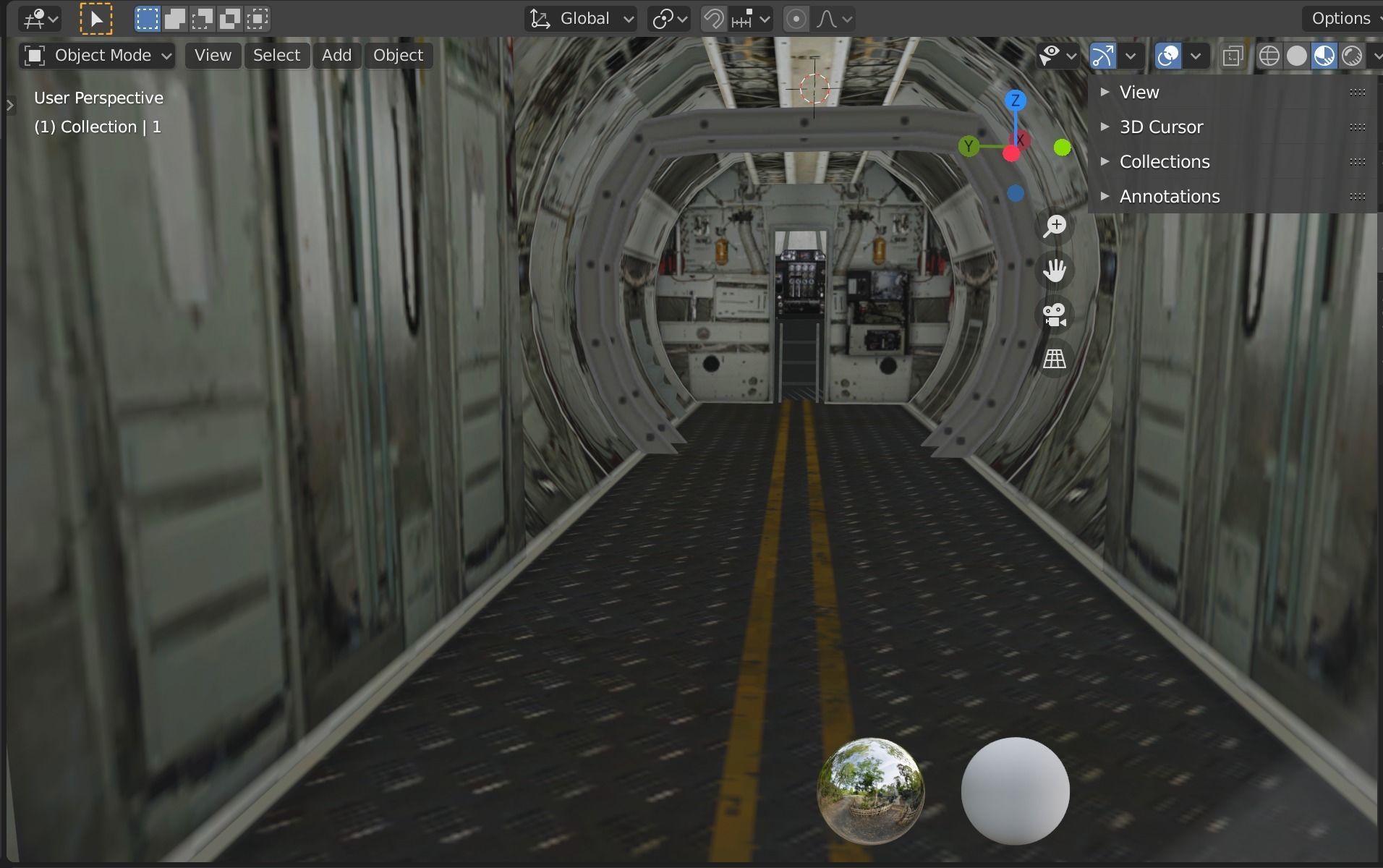 air c130 Low-poly 3D model_9