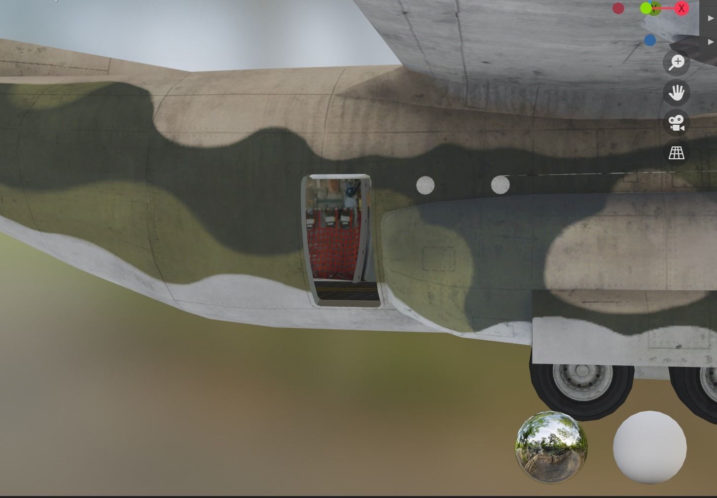 air c130 Low-poly 3D model_14