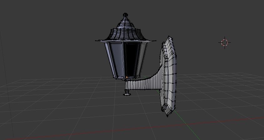 old street lamp 3D model_1