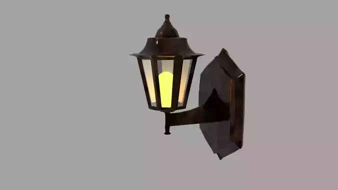 old street lamp 3D model