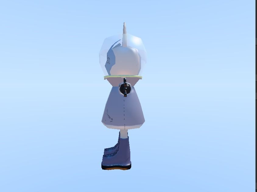 robot rabbit Low-poly 3D model_1