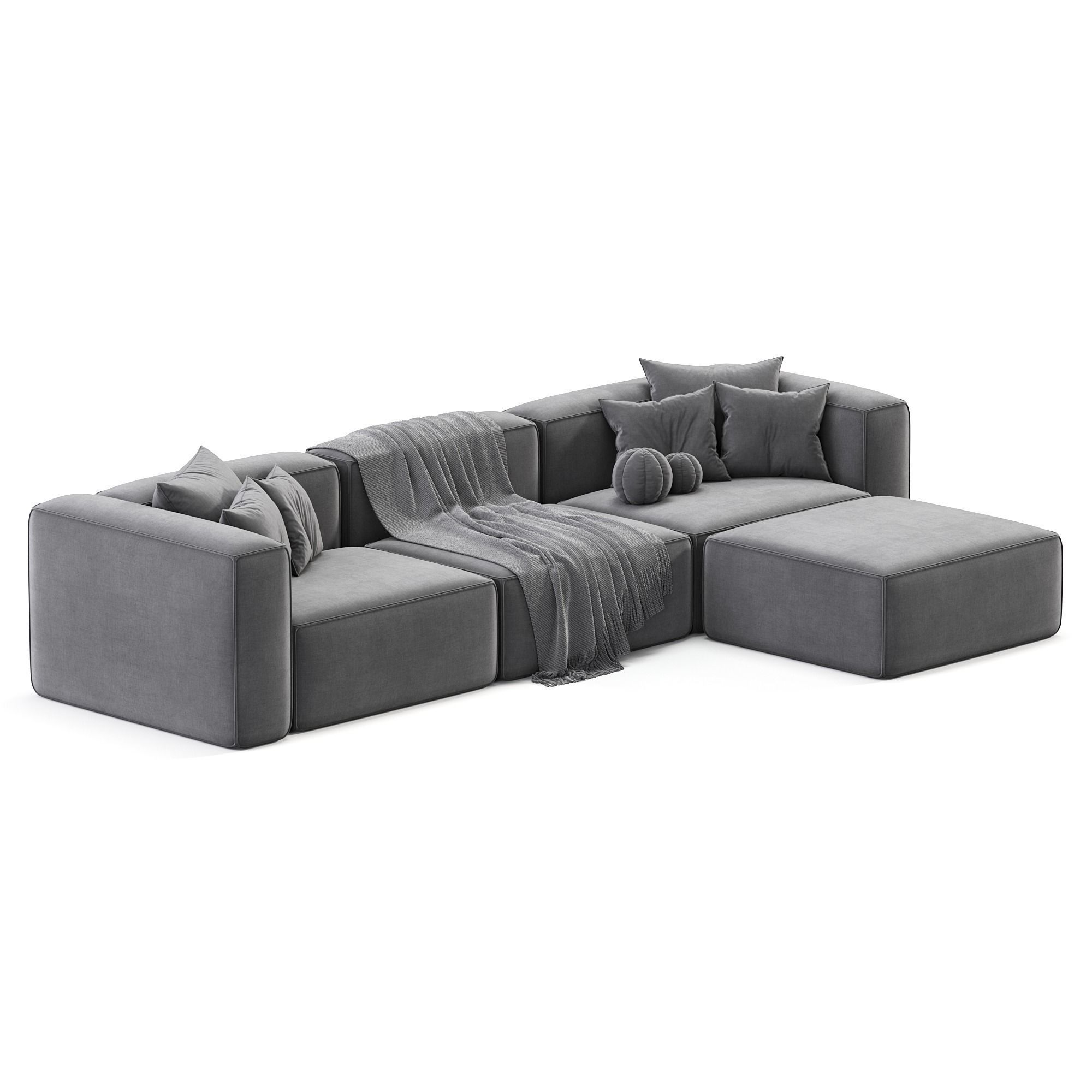 Sofa Modulowa By Westwing 3D model_7