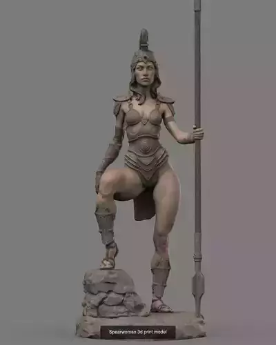 Spearwoman Figure and bust