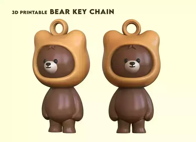 Cute Bear Keychain
