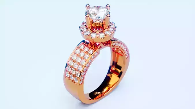 Engagement Ring 43 3D print model