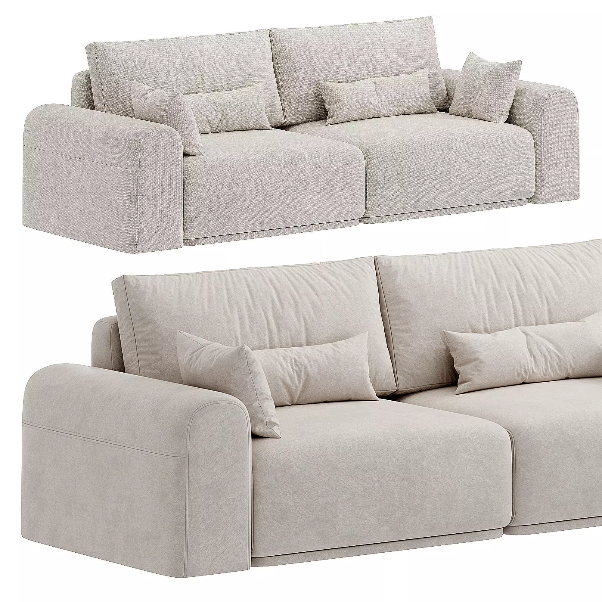 SOFA PRYAMYE GRAIL 3D model_0