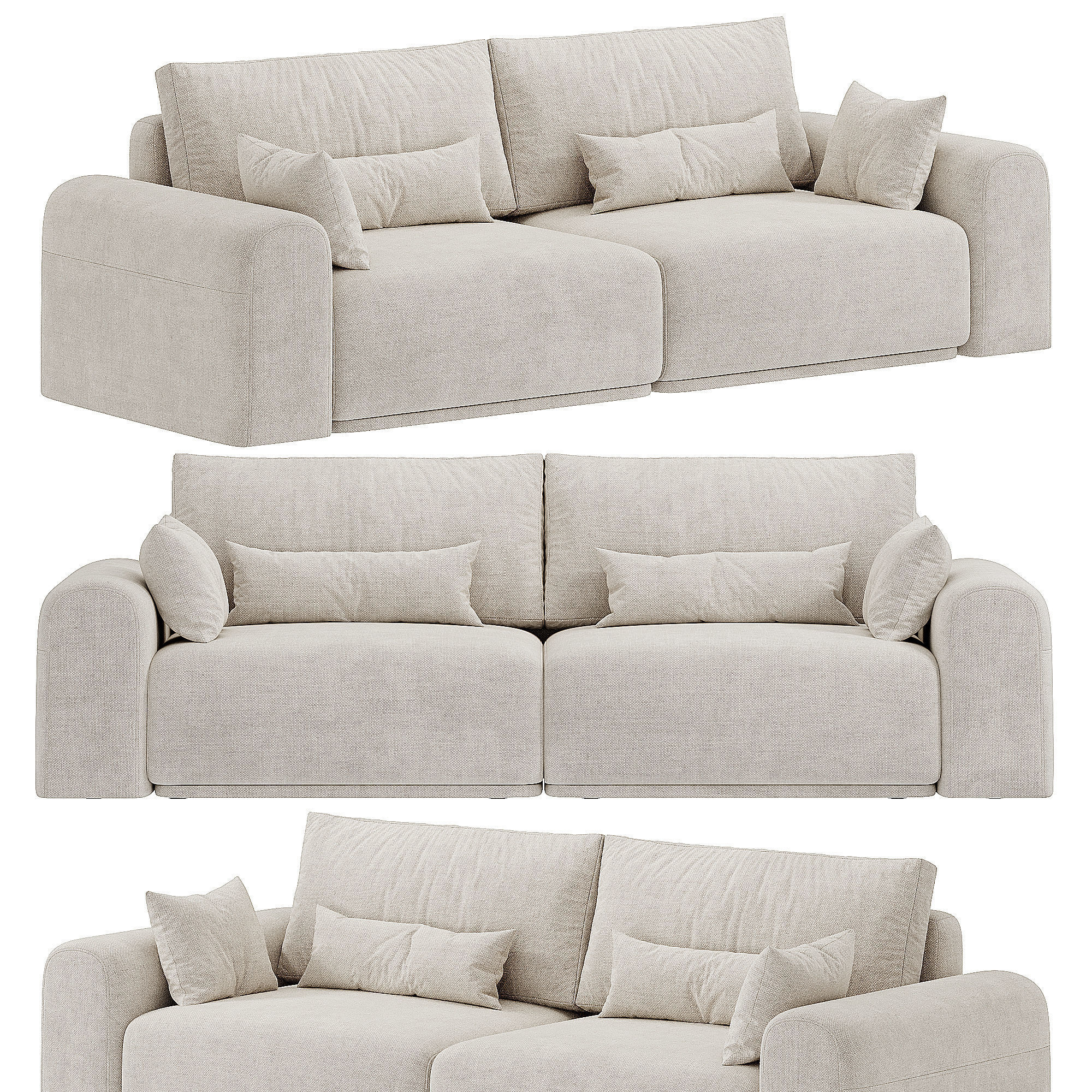SOFA PRYAMYE GRAIL 3D model_2