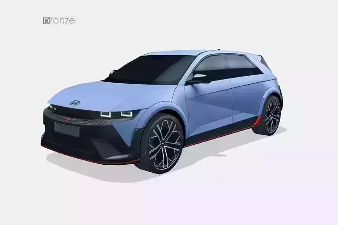Hyundai Ioniq 5 N 2024 Low-poly 3D model