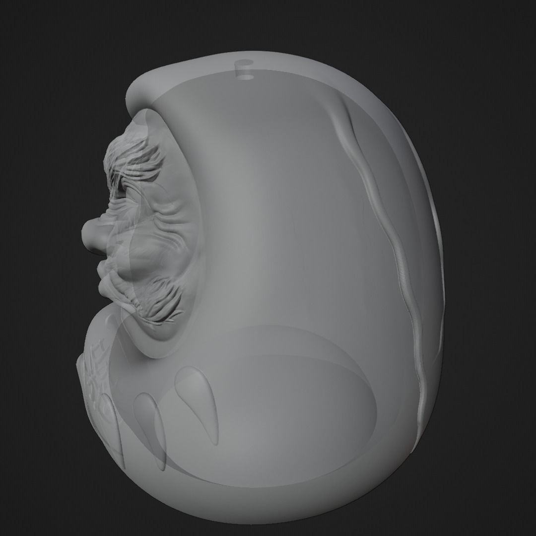 Daruma Doll for 3D printing 3D print model_8