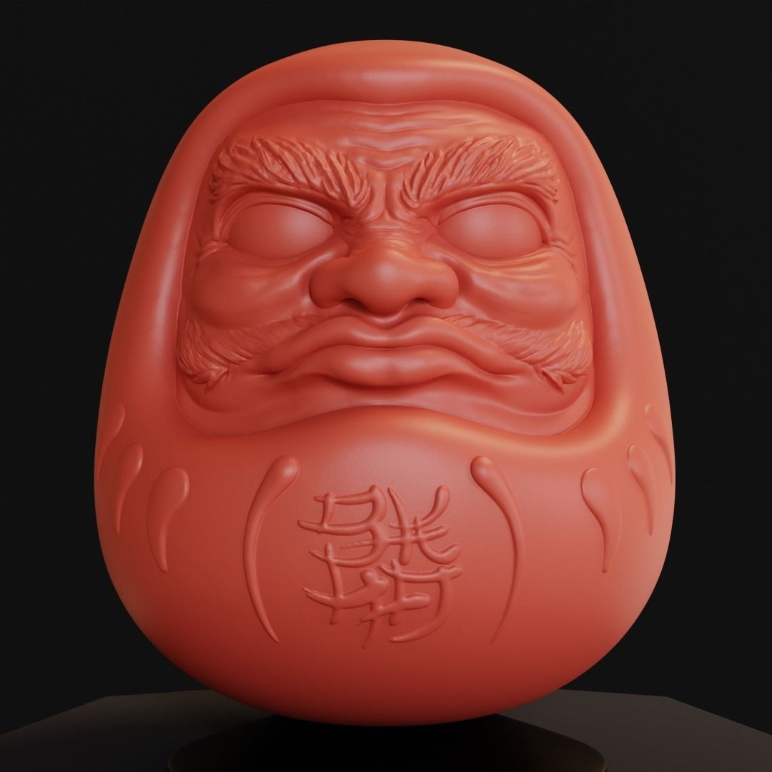 Daruma Doll for 3D printing 3D print model_3